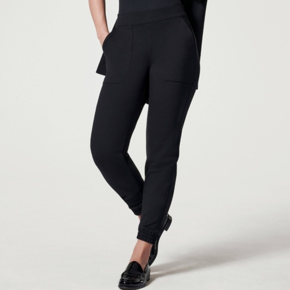 Spanx The Perfect Pant Ankle Joggers Black Size Small NWOT - Picture 1 of 9